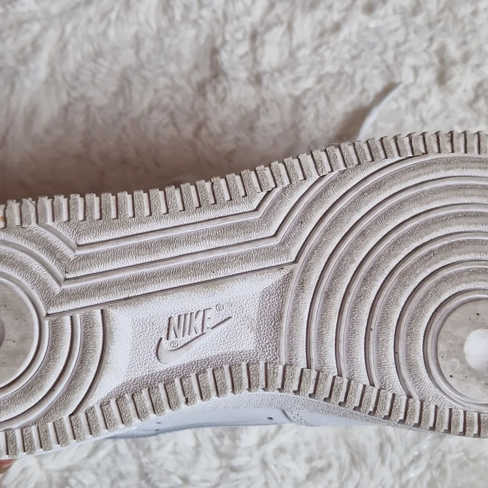 Nike Air Force 1 White Sneakers - Picture 6 of 9